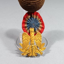 ATTRIBUT OU INSIGNE ET POMPON DE KEPI D'OFFICIERS ET ADJUDANTS MODELE 1886 OFFICIER BUREAU ET ADMINISTRATION DD'ETAT MAJOR